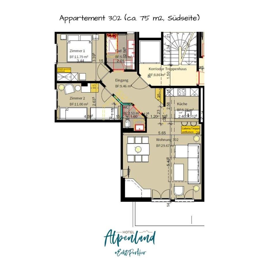 Hotel Alpenland Gstaad Exteriör bild